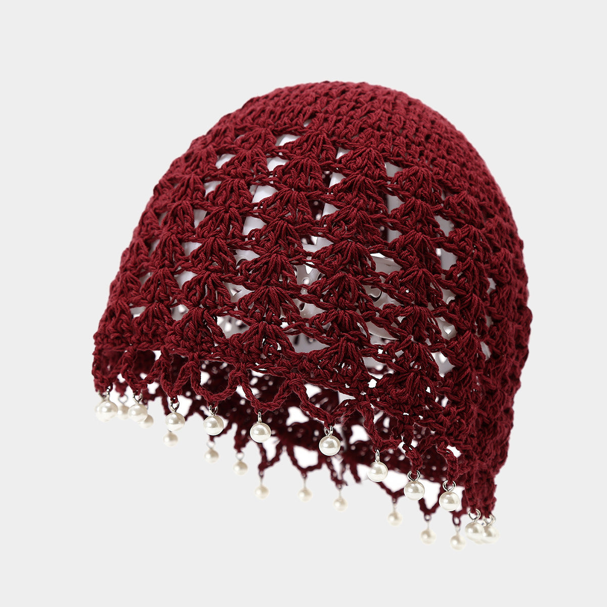 Boho Crochet Hooded Hat with Tassels Additional Image 4