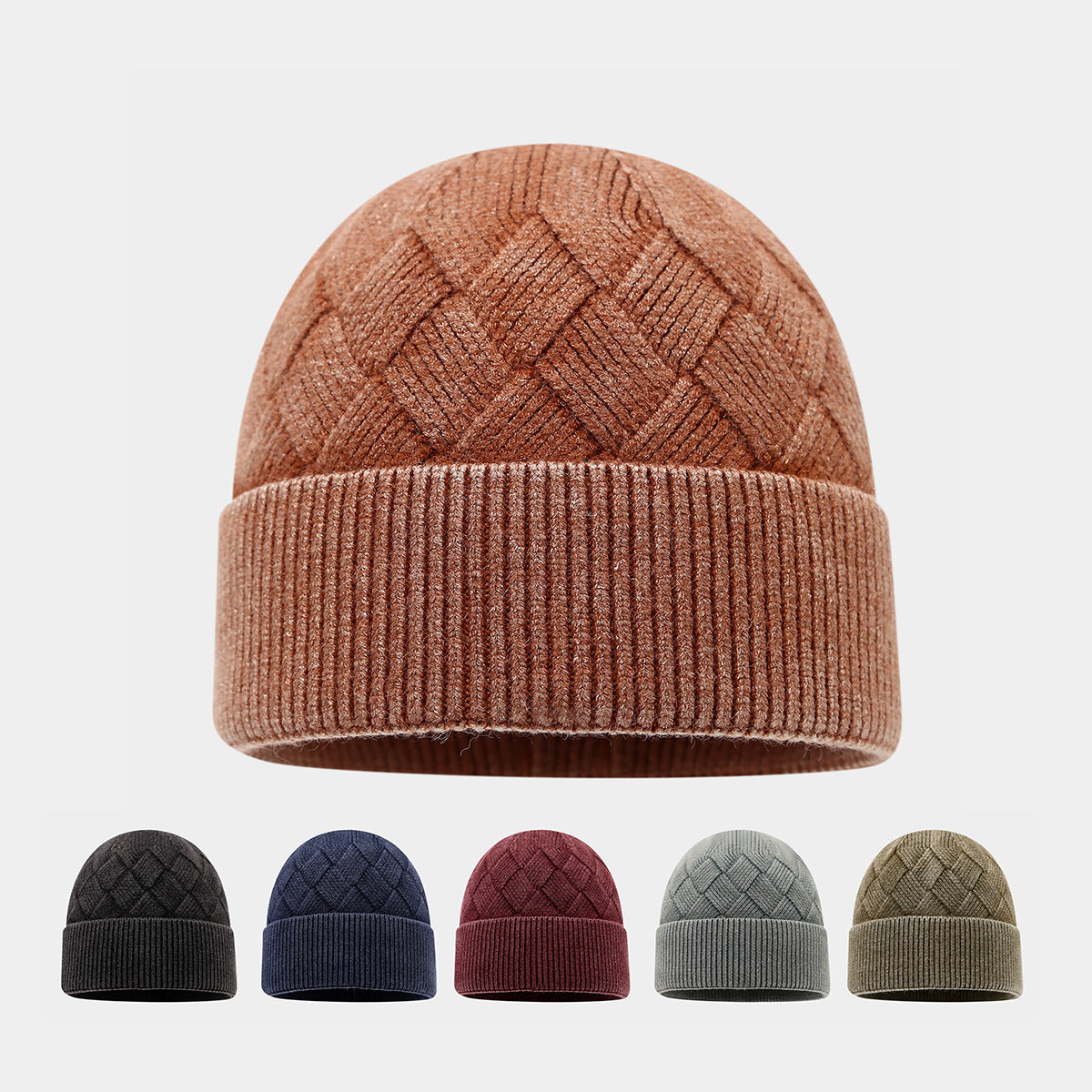 Warm Twist Knit Beanie - Cozy Unisex Winter Hat Additional Image 4