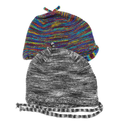 Rainbow Gradient Knit Beanie - Cozy Winter Hat Additional Image 4