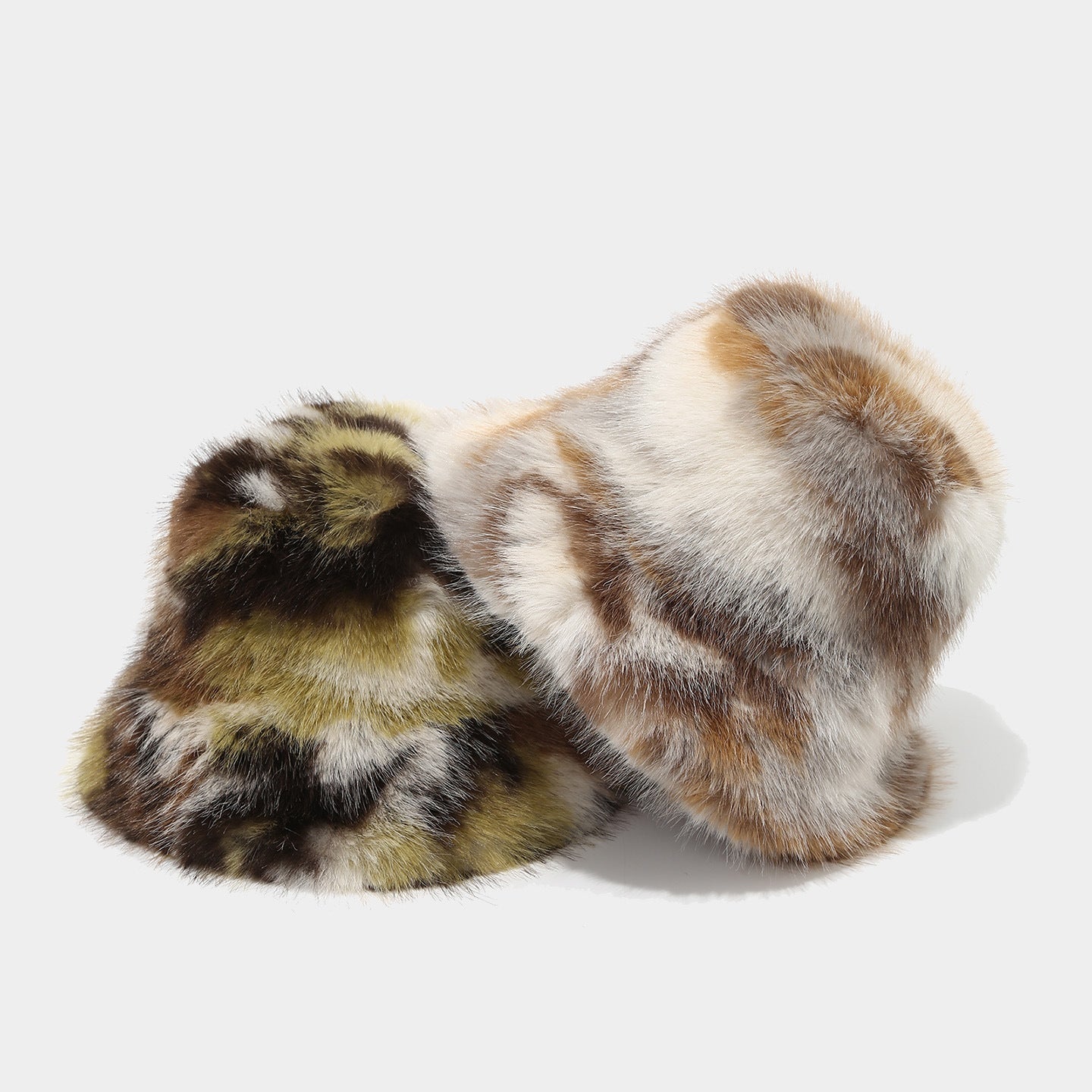 Plush Camo Bucket Hat: Korean Style Warmth Additional Image 4