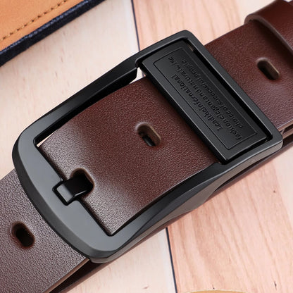 Retro Pin Buckle Belt for Men | Business & Casual Leather Additional Image 4