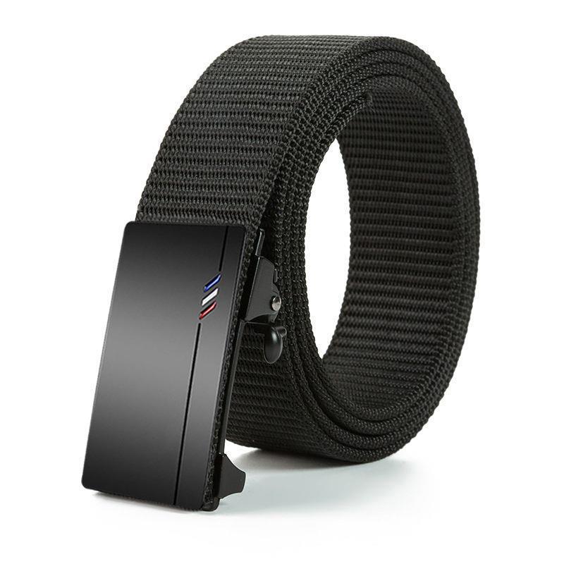 Men's Auto-Buckle Canvas Belt: Tactical & Casual Additional Image 4