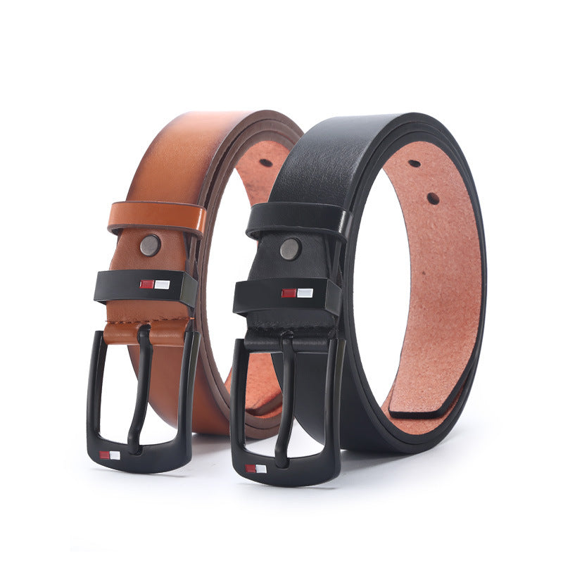 Men's Alloy Oil Drop Pin Buckle Belt - Stylish & Versatile Additional Image 4