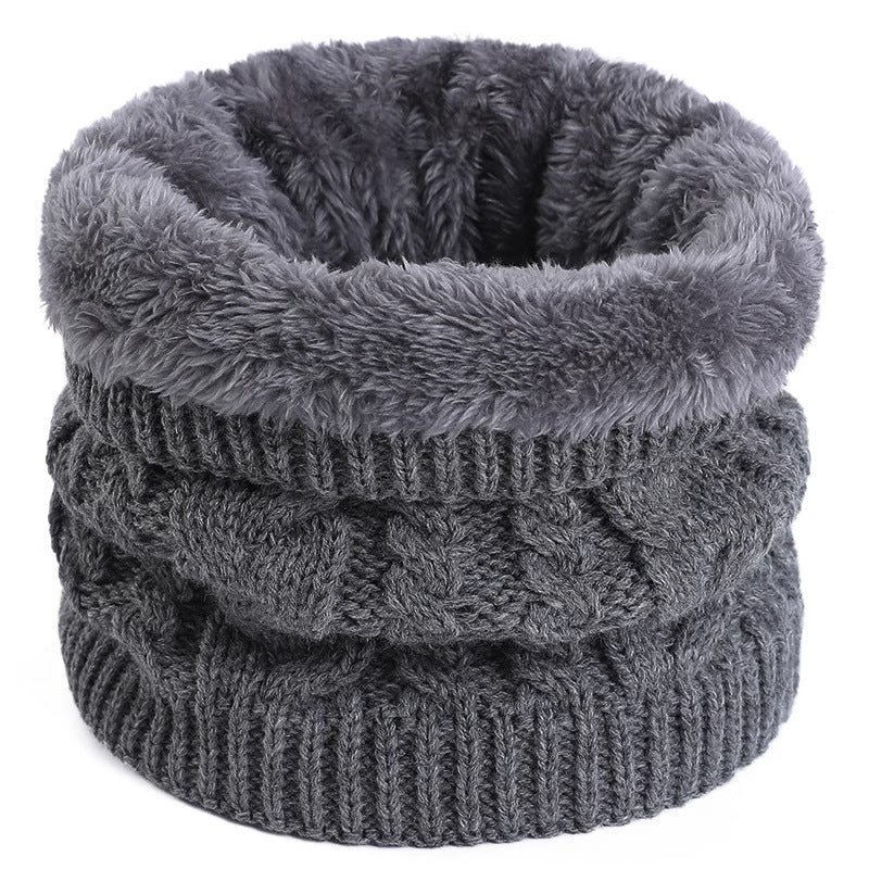 Cozy Fleece-Lined Cable Knit Neck Gaiter Additional Image 4