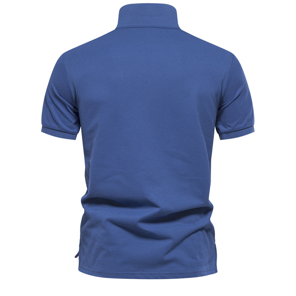 Men's Gradient Cotton Polo Shirt Additional Image 4