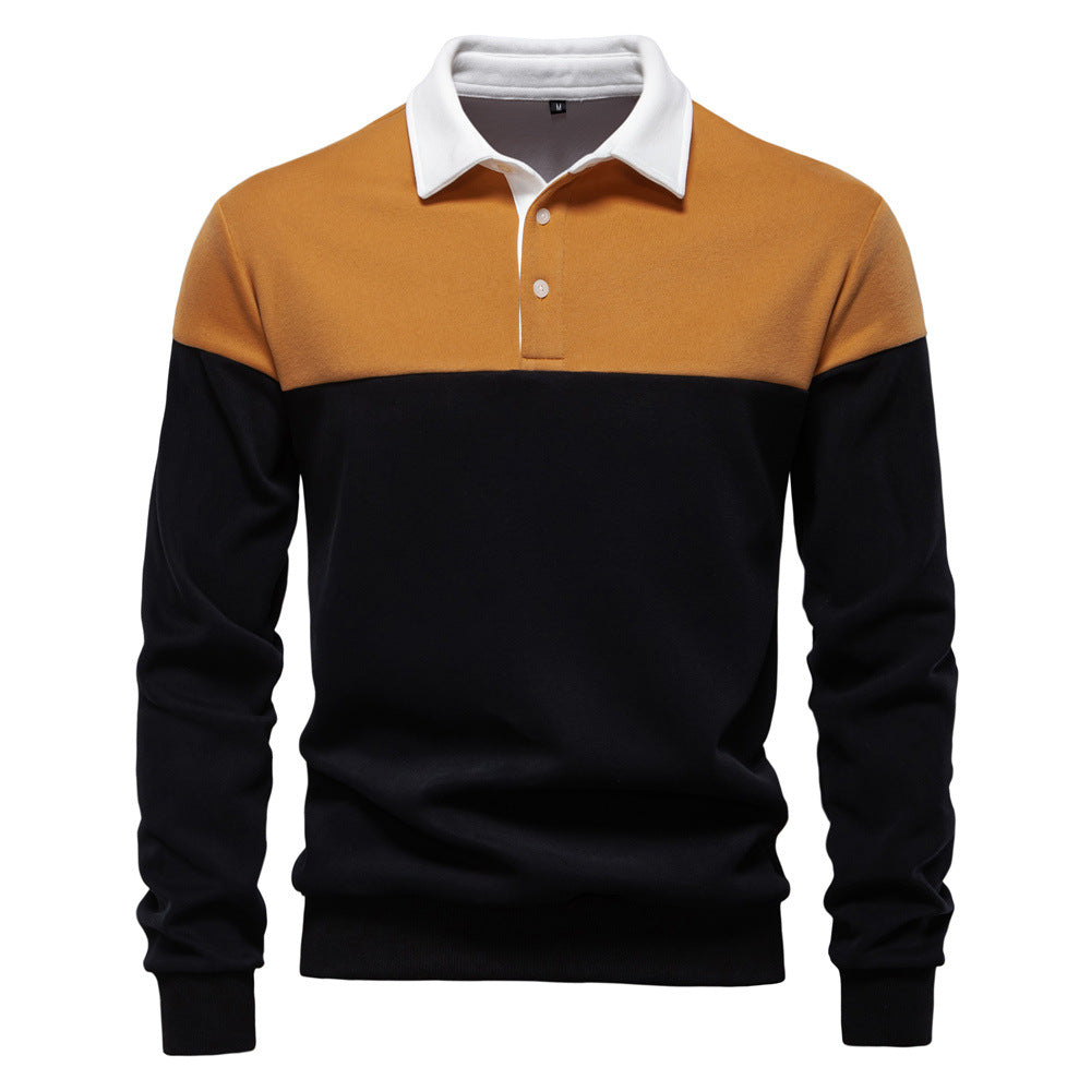 Men's Spring Polo Collar Knit Sweater Additional Image 4