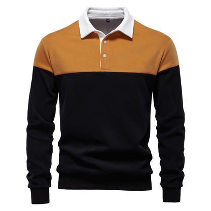 Men's Spring Polo Collar Knit Sweater Additional Image 4