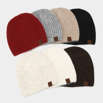 Chic Striped Wool Blend Beanie - Cozy Winter Hat Additional Image 4