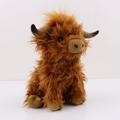 Adorable Highland Cow Plush Toy - Realistic & Cuddly Additional Image 4