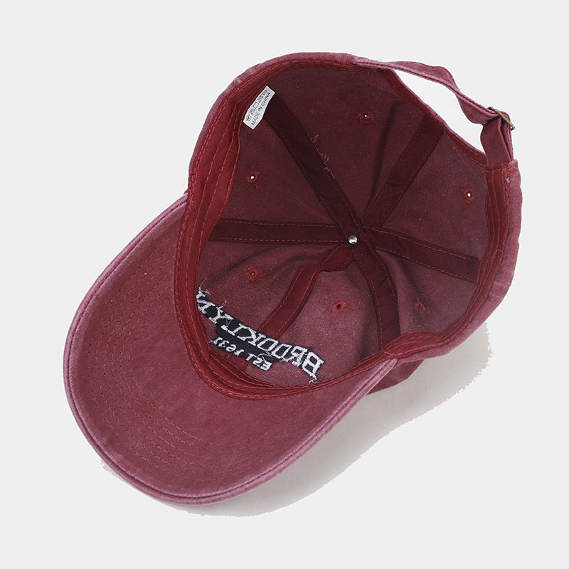 Vintage Washed Letter Baseball Cap | Casual Sun Protection Additional Image 4