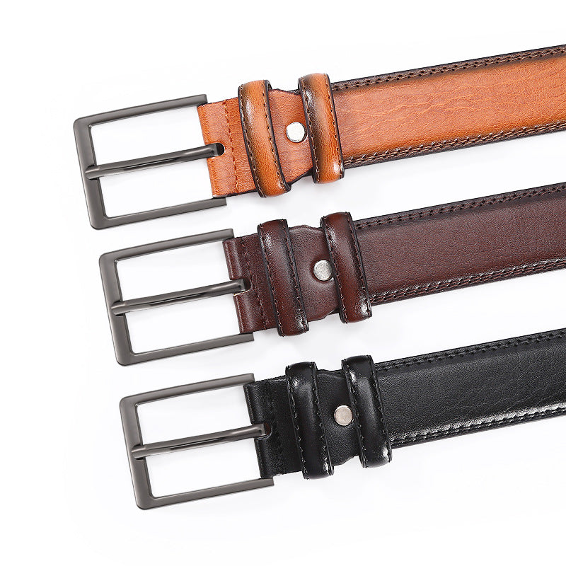 Classic Leather Business Belt for Men - Adjustable Fit Additional Image 4