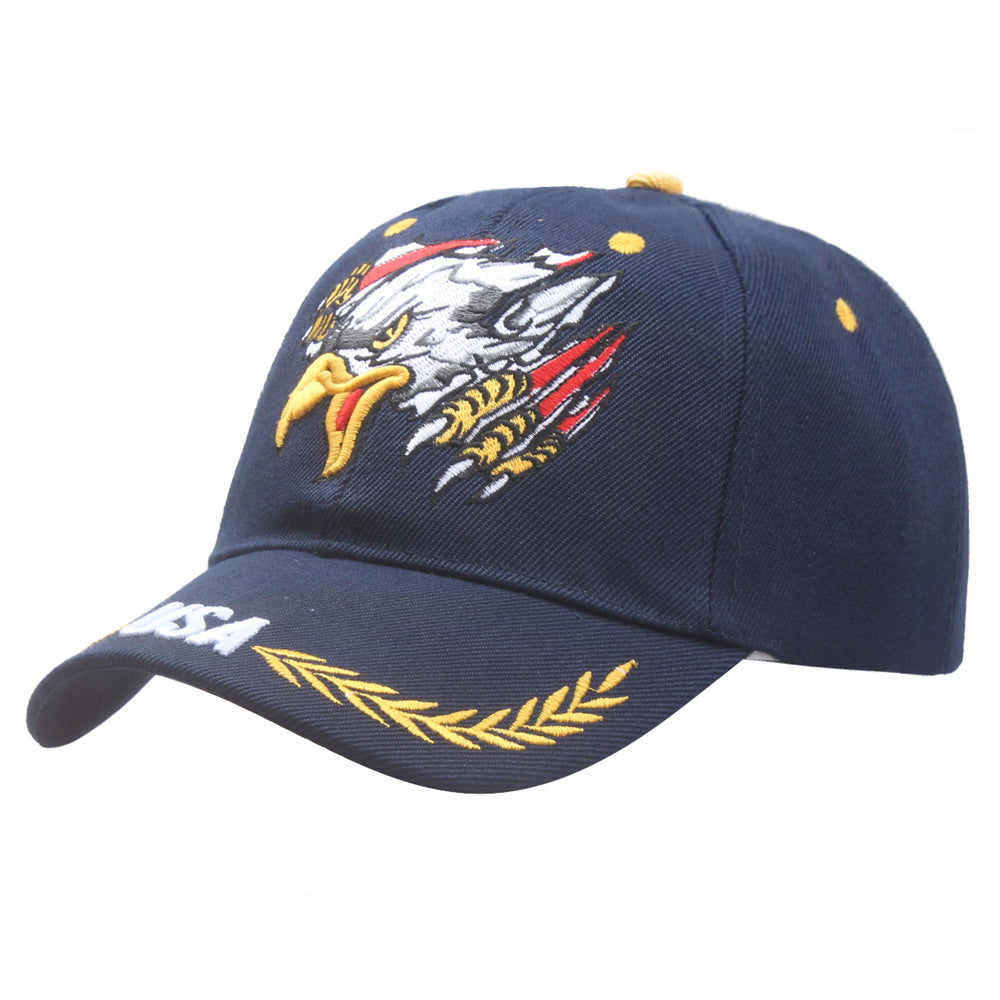 Embroidered Eagle American Flag Baseball Cap Additional Image 4
