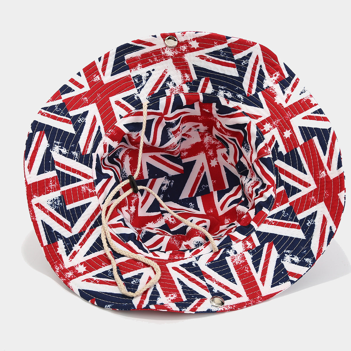 Trendy Denim Fisherman Hat with Windproof Rope Additional Image 4