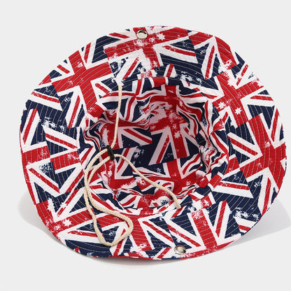 Trendy Denim Fisherman Hat with Windproof Rope Additional Image 4