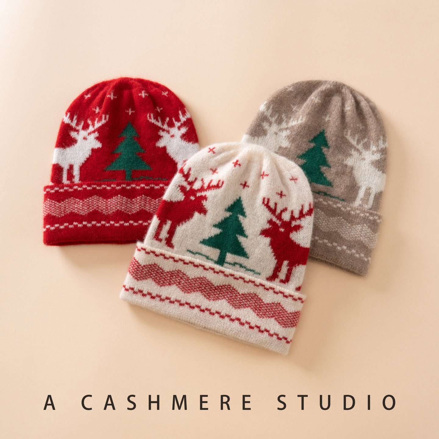 Pure Cashmere Kids Christmas Beanie Additional Image 4