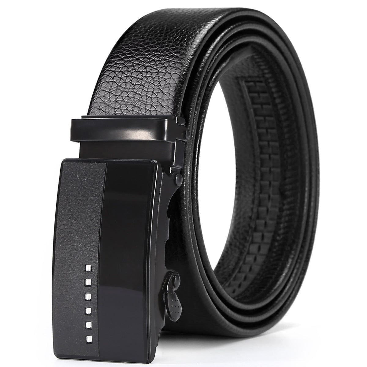 Men's Automatic Leather Belt: Business & Casual Style Additional Image 4