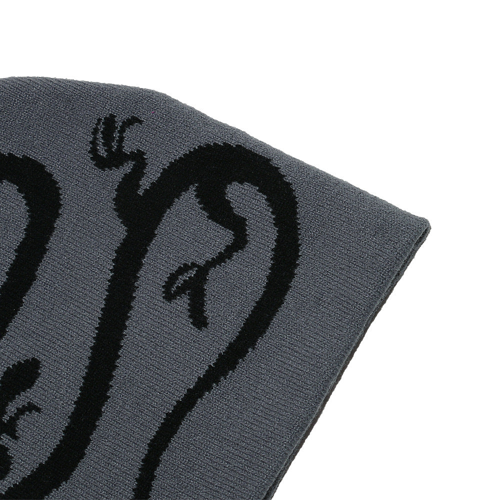 Men's Dragon Knit Beanie: Warm Wool Blend Winter Hat Additional Image 5