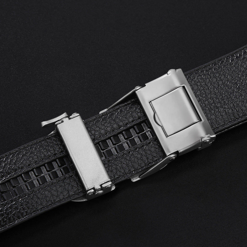 Men's Automatic Leather Belt - Business & Casual Additional Image 5