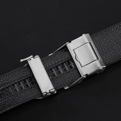 Men's Automatic Leather Belt - Business & Casual Additional Image 5