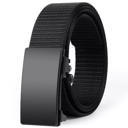 Men's Auto-Buckle Canvas Belt: Tactical & Casual Additional Image 5