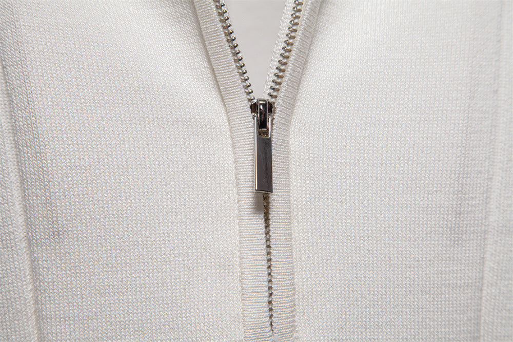 Men's Knitted Wool Polo: Business Casual Comfort Additional Image 5