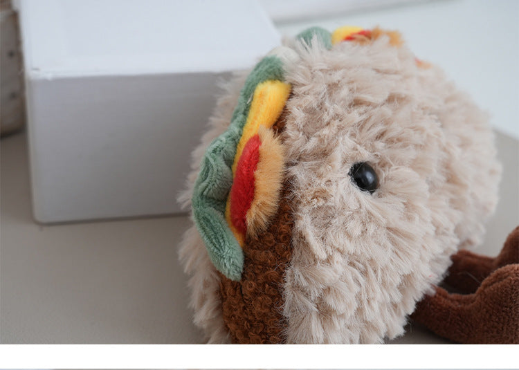 Cute Sandwich Plush Keychain | Taco Bag Charm Additional Image 5