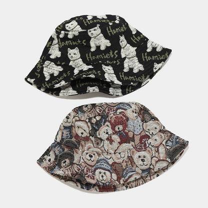 Cute Cartoon Animal Fisherman Hat - Dog & Bear Additional Image 5