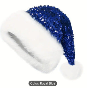 Sparkling Sequin Christmas Hat - Oversized Festive Fun Additional Image 5