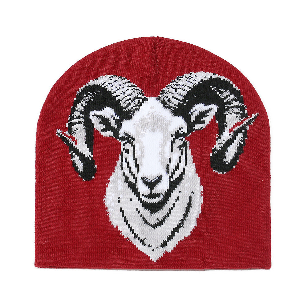 Cozy Sheep Face Knit Beanie - Warm Earflap Hat Additional Image 5