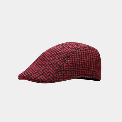 Chic Houndstooth Beret: British Style Winter Hat Additional Image 5