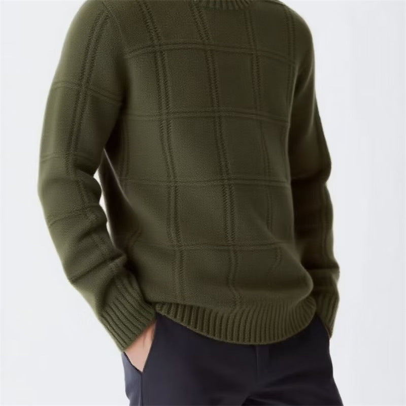 Men's Textured Knit Sweater: Casual Comfort Additional Image 5