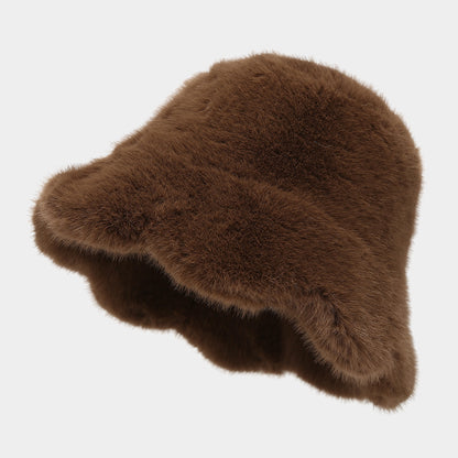 Cozy Faux Fur Bucket Hat - Warm Winter Style Additional Image 5