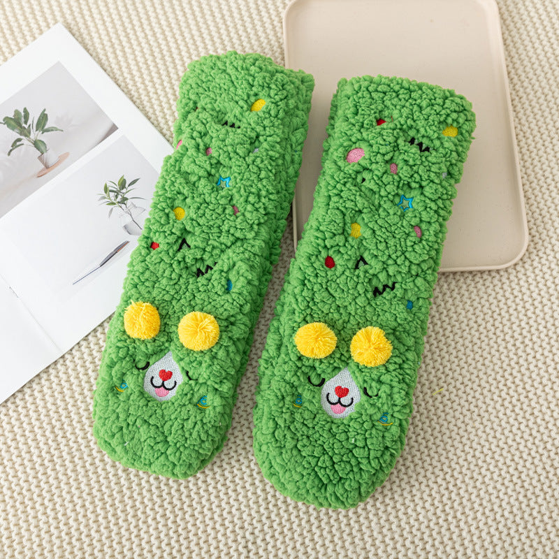 Cozy Cartoon Animal Fleece Socks Additional Image 5