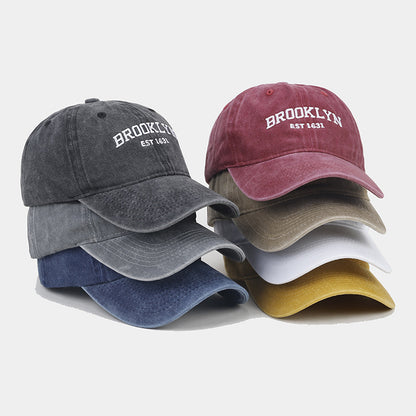 Vintage Washed Letter Baseball Cap | Casual Sun Protection Additional Image 5