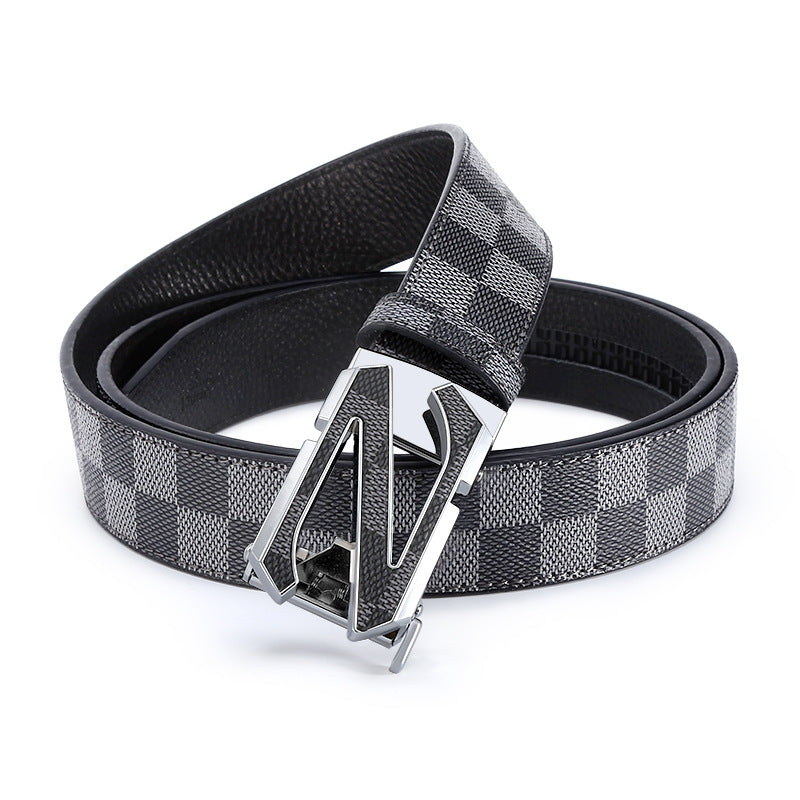 Men's Automatic Leather Belt: Business & Casual Additional Image 5