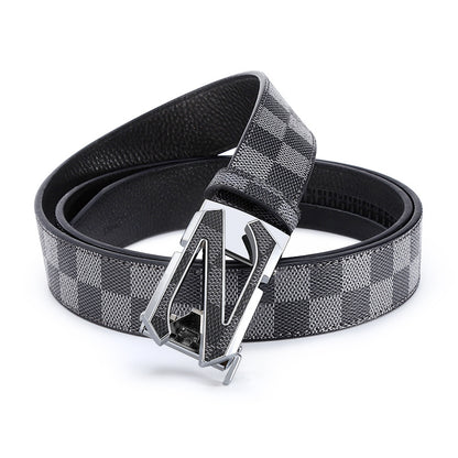 Men's Automatic Leather Belt: Business & Casual Additional Image 5