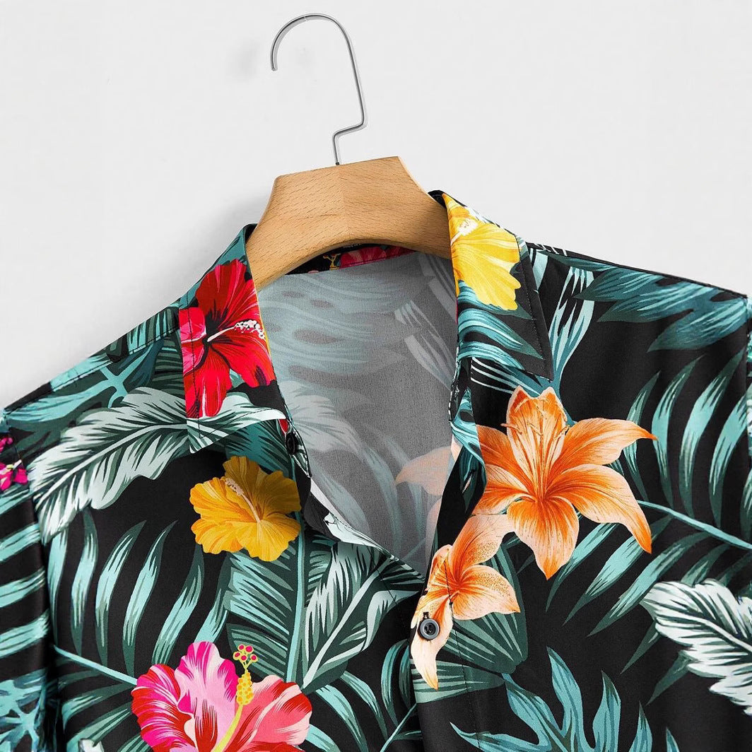 Men's Digital Print Hawaiian Shirt - 2025 Summer Style Additional Image 5