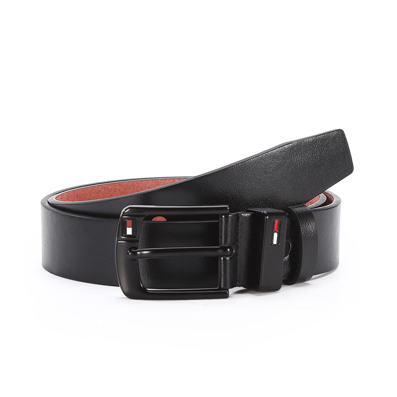 Men's Genuine Leather Belt: Alloy Buckle, Smart Casual Additional Image 5