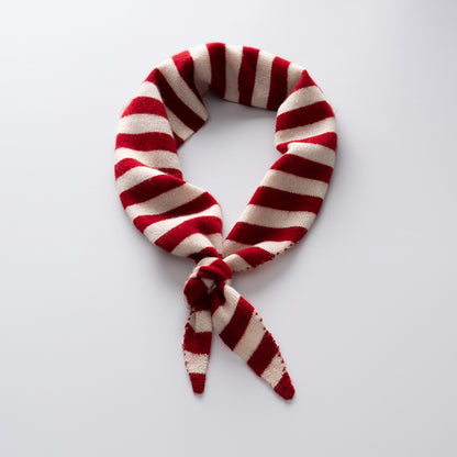 Cozy Cashmere Blend Striped Triangle Scarf Additional Image 5