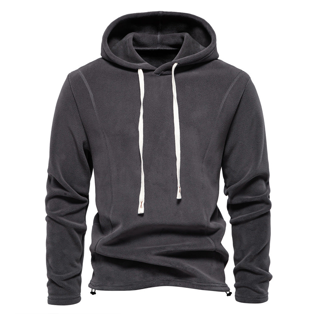 Men's Polar Fleece Hoodie: Ultimate Winter Warmth Additional Image 5