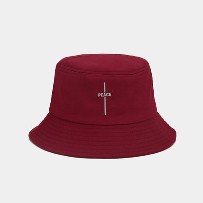 Retro Peace Embroidered Fisherman Hat Additional Image 5