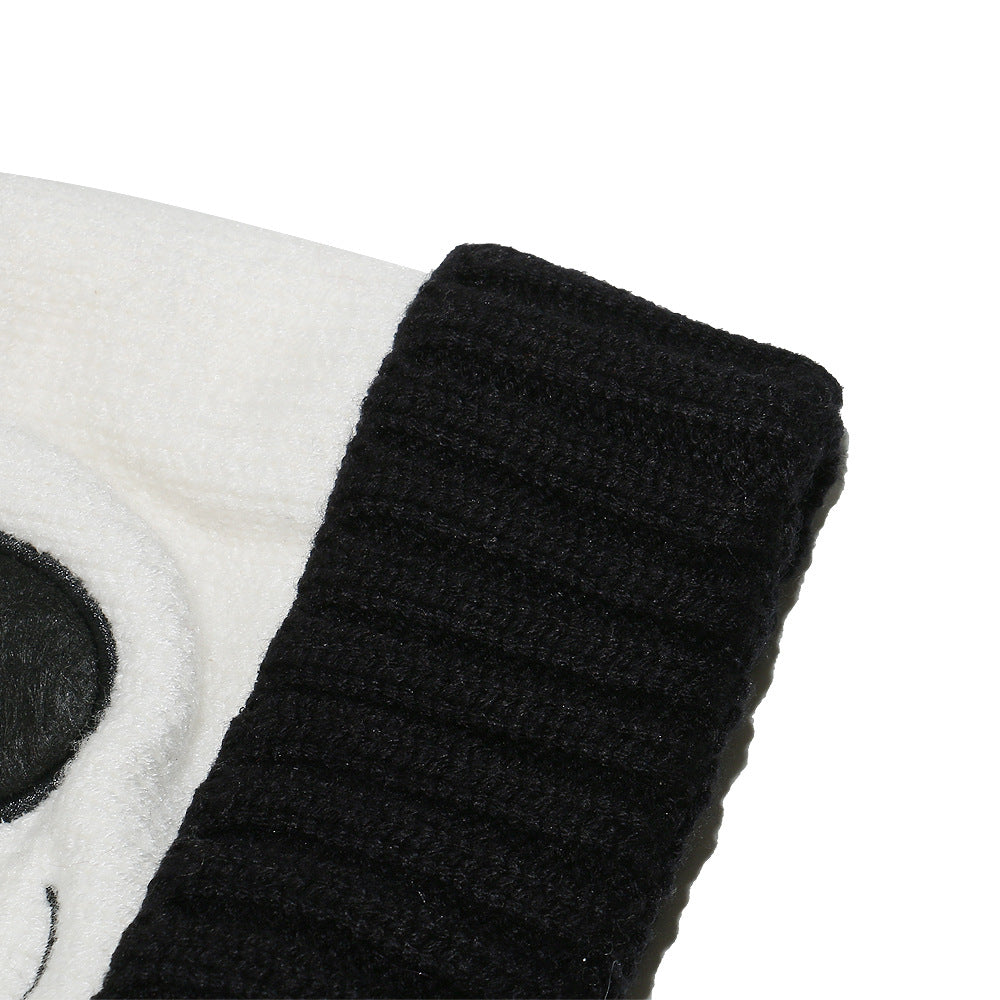 Cute Panda Fleece-Lined Knit Hat for Kids Additional Image 5