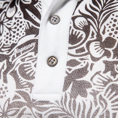 Men's Gradient Print Polo Shirt - Summer Style Additional Image 5