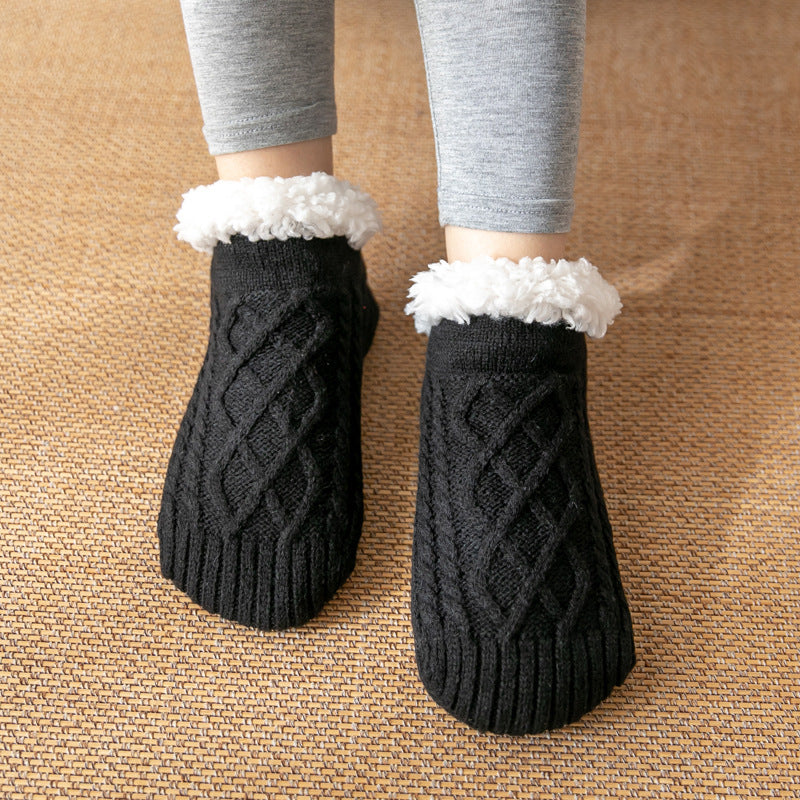 Cozy Lamb Wool Slipper Socks - Ultra-Warm Comfort Additional Image 5