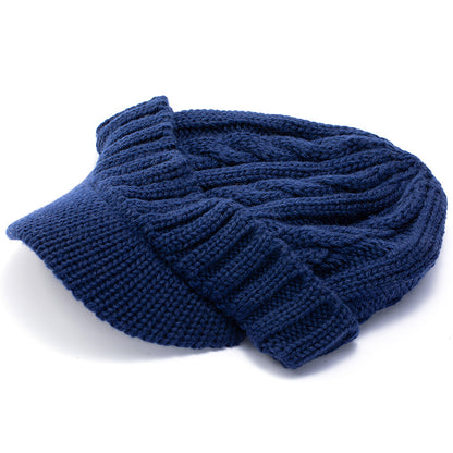 Warm Fleece-Lined Wool Knit Hat for Men Additional Image 5