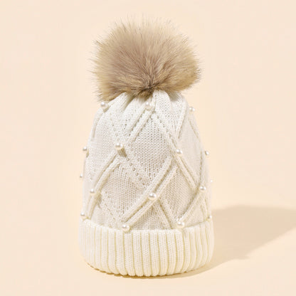 Pearl Knit Beanie: Cozy Korean Style Warmth Additional Image 5