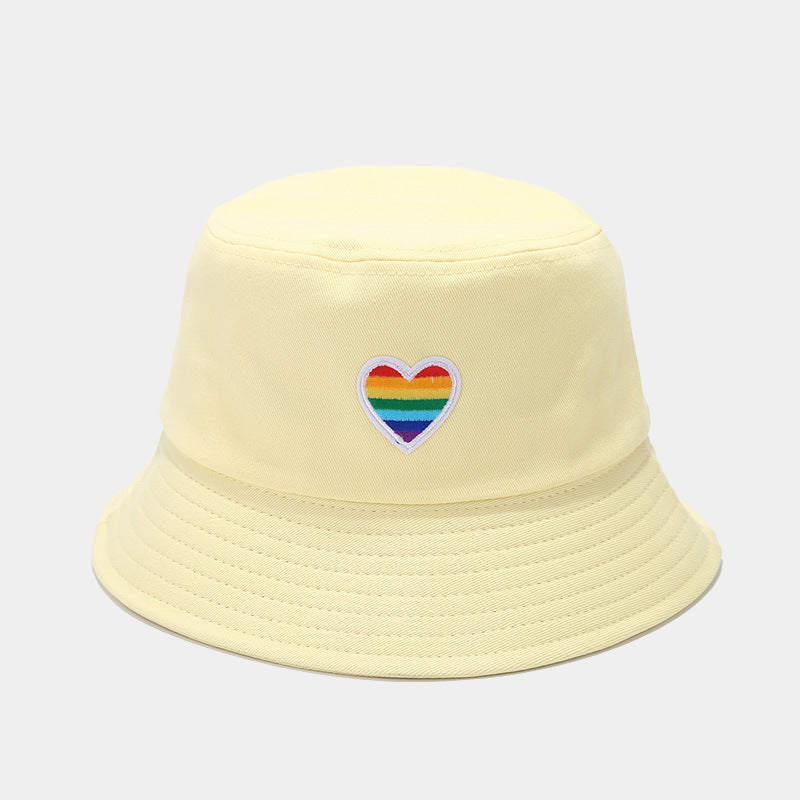 Rainbow Love Cotton Fisherman Hat - Korean Style Additional Image 5