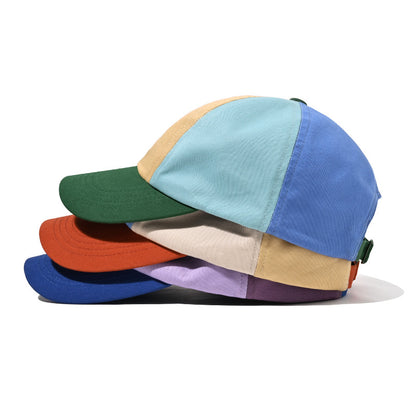 Embroidered Letter Colorblock Baseball Cap Additional Image 5