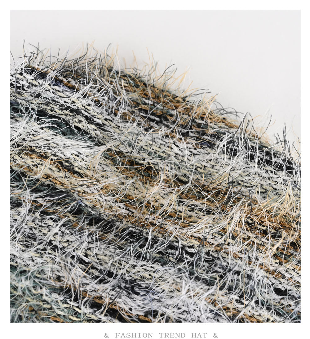 Tie-Back Plush Knit Hat - Cozy & Chic Winter Style Additional Image 5