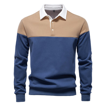 Men's Spring Polo Collar Knit Sweater Additional Image 5